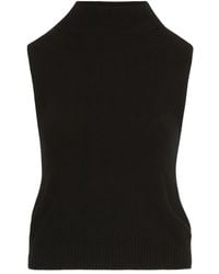 Oscar de la Renta - モックネック ノースリーブ トップ - Lyst