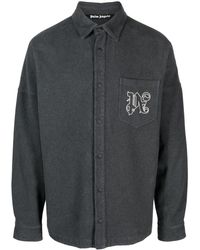 Palm Angels - Logo-print Shirt Jacket - Lyst