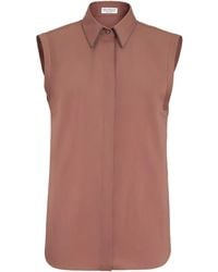 Brunello Cucinelli - Sleeveless Shirt - Lyst