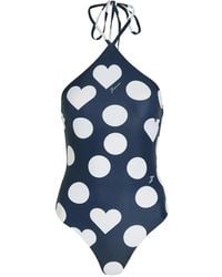 Jacquemus - Bastide Heart-Print Polka-Dot Swimsuit - Lyst