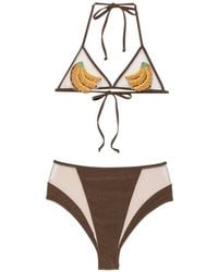 Mazzei - Bead-Embellished Halterneck Bikini - Lyst