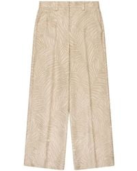 Incotex - Jacquard Straight Trousers - Lyst