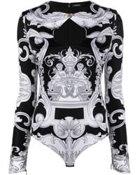 Versace - Body à imprimé baroque - Lyst