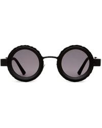 Kuboraum - Round-Frame Textured Sunglasses - Lyst