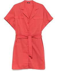 Liu Jo - Shirt-Style Mini Dress - Lyst