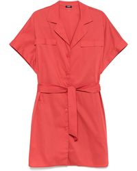 Liu Jo - Shirt-Style Mini Dress - Lyst