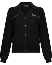 Liu Jo - Appliqued-Pocket Cardigan - Lyst