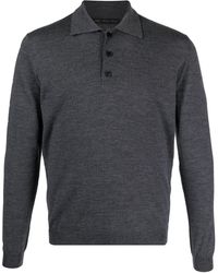Low Brand - Fine-knit Merino Wool Polo Shirt - Lyst