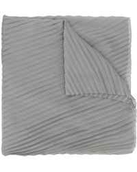 Emporio Armani - Pleated Oversized Scarf - Lyst