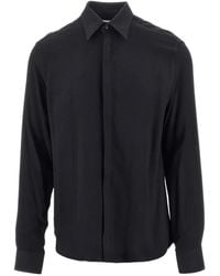 MARSĒM - Concealed-Placket Long-Sleeve Shirt - Lyst