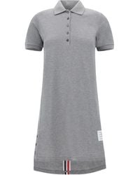 Thom Browne - Pique Rwb-Stripe Polo Dress - Lyst