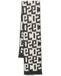 Gcds - Écharpe À Motif Monogrammé - Lyst