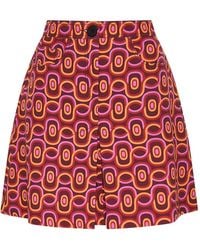 Maliparmi - Geometric-Pattern Mini Skirt - Lyst