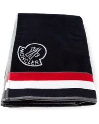 Moncler Logo Detail Towel - Blue