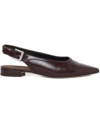 Peserico - Pointed-Toe Slingback Flat Pumps - Lyst