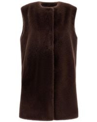 Herno - Faux Fur Vest - Lyst