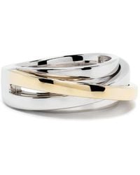 Tom Wood - 9K And Sterling Orb Slim Duo Ring - Lyst