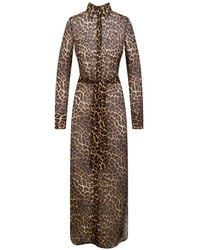 Maison Close - Leopard-Print Maxi Dress - Lyst