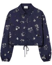 Claudie Pierlot - Floral-Embroidered Sequinned Shirt - Lyst
