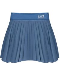 EA7 - Minijupe À Design Plissé - Lyst