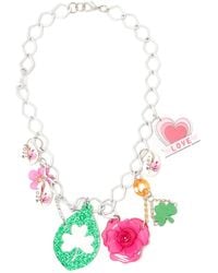 Amir Slama - Rose-Pendant Chain-Link Necklace - Lyst