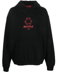 424 - Logo-Print 'Recycle' Hoodie - Lyst