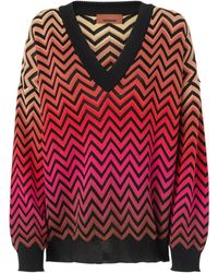 Missoni - Pullover Mit Zickzackmuster - Lyst