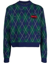 Liberal Youth Ministry - Distressed Argyle-pattern Jumper - Lyst