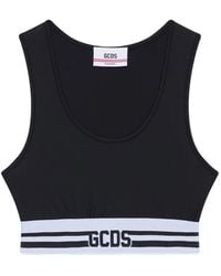 Gcds - Logo-Detail Crop Top - Lyst