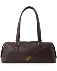KARL LAGERFELD - Medium K/Autograph Bowling Bag - Lyst