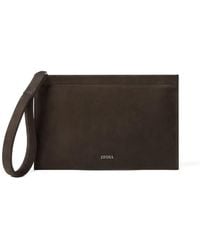 ZEGNA - Mini Leather Pouch - Lyst