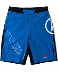 Reebok - Logo-Print Track Shorts - Lyst
