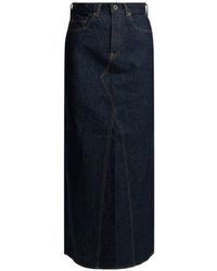 Kapital - Denim Pencil Midi Skirt - Lyst