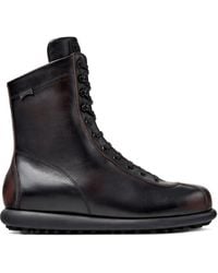 Camper - Pelotas Ariel Leren Bikerlaarzen Met Veters - Lyst