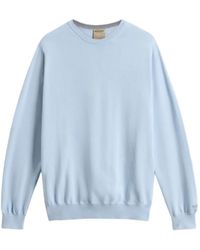 Woolrich - Logo-Embroidered Crew-Neck Sweater - Lyst