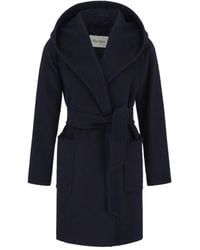 Max Mara - Rialto Hooded Belted Coat - Lyst