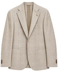 Tombolini - Check-Pattern Notched-Lapel Blazer - Lyst