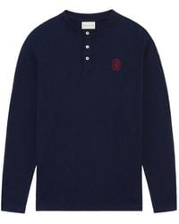 Drole de Monsieur - Waffle-Knit Long-Sleeve T-Shirt - Lyst