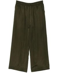 Ziggy Chen - Drawstring-Waist Wide-Leg Trousers - Lyst