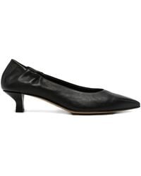 Pomme D ́Or - Pointed-Toe Leather Pumps - Lyst