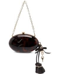 Self-Portrait - Tortoiseshell-Effect Clutch Bag - Lyst