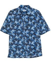 Orian - Floral-Print Short-Sleeve Shirt - Lyst