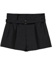 Prada - Pantalones Cortos Con Cinturón - Lyst