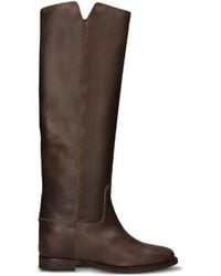 Via Roma 15 - V-Cut Leather Boots - Lyst