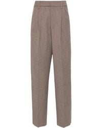 Beaufille - Pleated Straight Trousers - Lyst