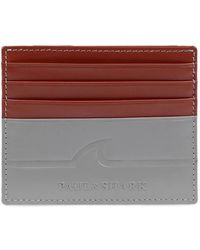 Paul & Shark - Fin-Embossed Leather Card Holder - Lyst