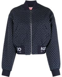 KENZO - Sashiko Stitch Bomber Jacket - Women's - Polyester/polyamide/cotton - Lyst