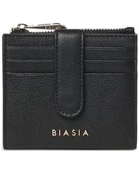 BIASIA - Logo-Plaque Zip-Fastening Wallet - Lyst