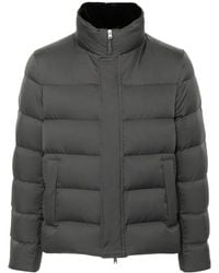 Herno - Plumífero Con Placa Del Logo - Lyst