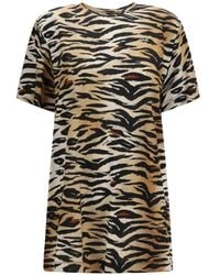 Pinko - Tiger-Print T-Shirt - Lyst